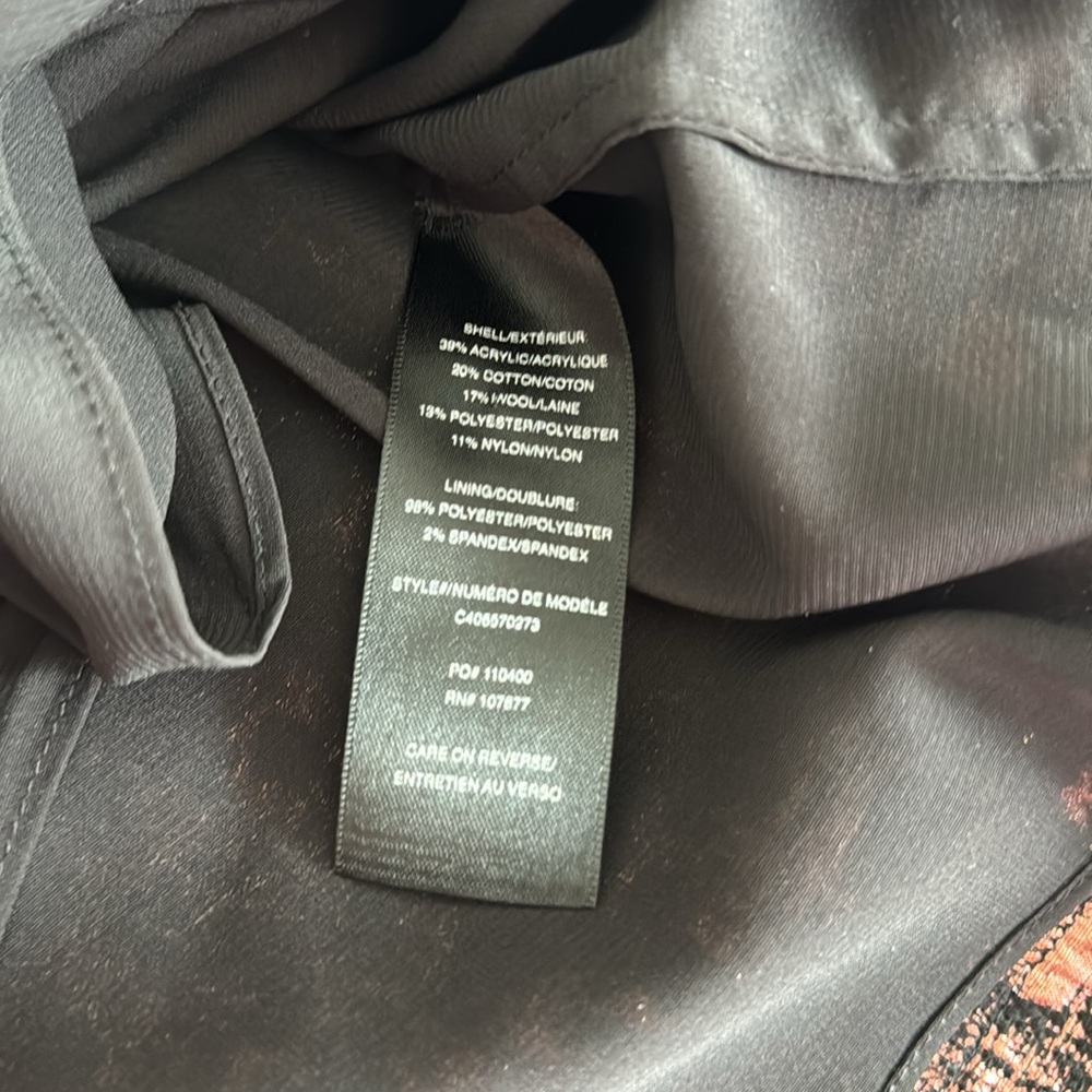 Alice + Olivia Metallic Jacquard Bateau Black Copper Rose Gold Mini Dres… - Picture 8 of 13